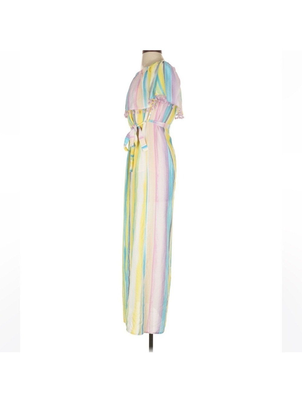 Buddy Love Carmen Pastel Off The Shoulder High Slit Maxi Dress Women’s XS - Picture 5 of 7